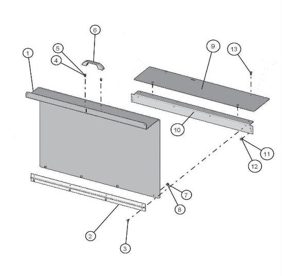 ECLIPSE AB 2220 SE ARROW BOARD Battery Hood and Rear Cover parts by allmand