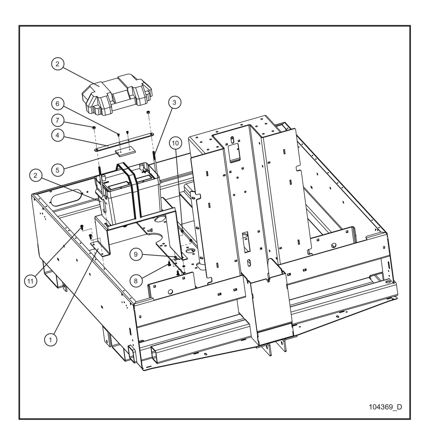 Battery Install Group Parts By Allmand