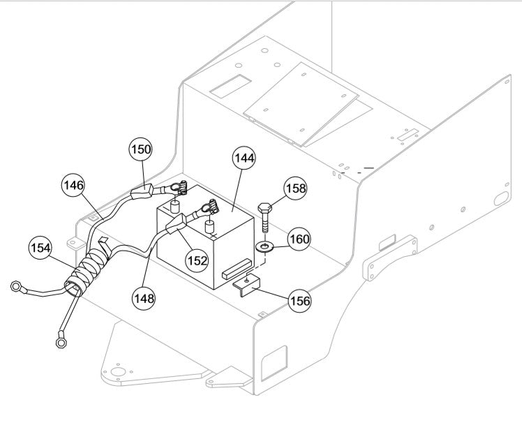 AR13HA AR13HAR Battery Assembly Parts By Multiquip