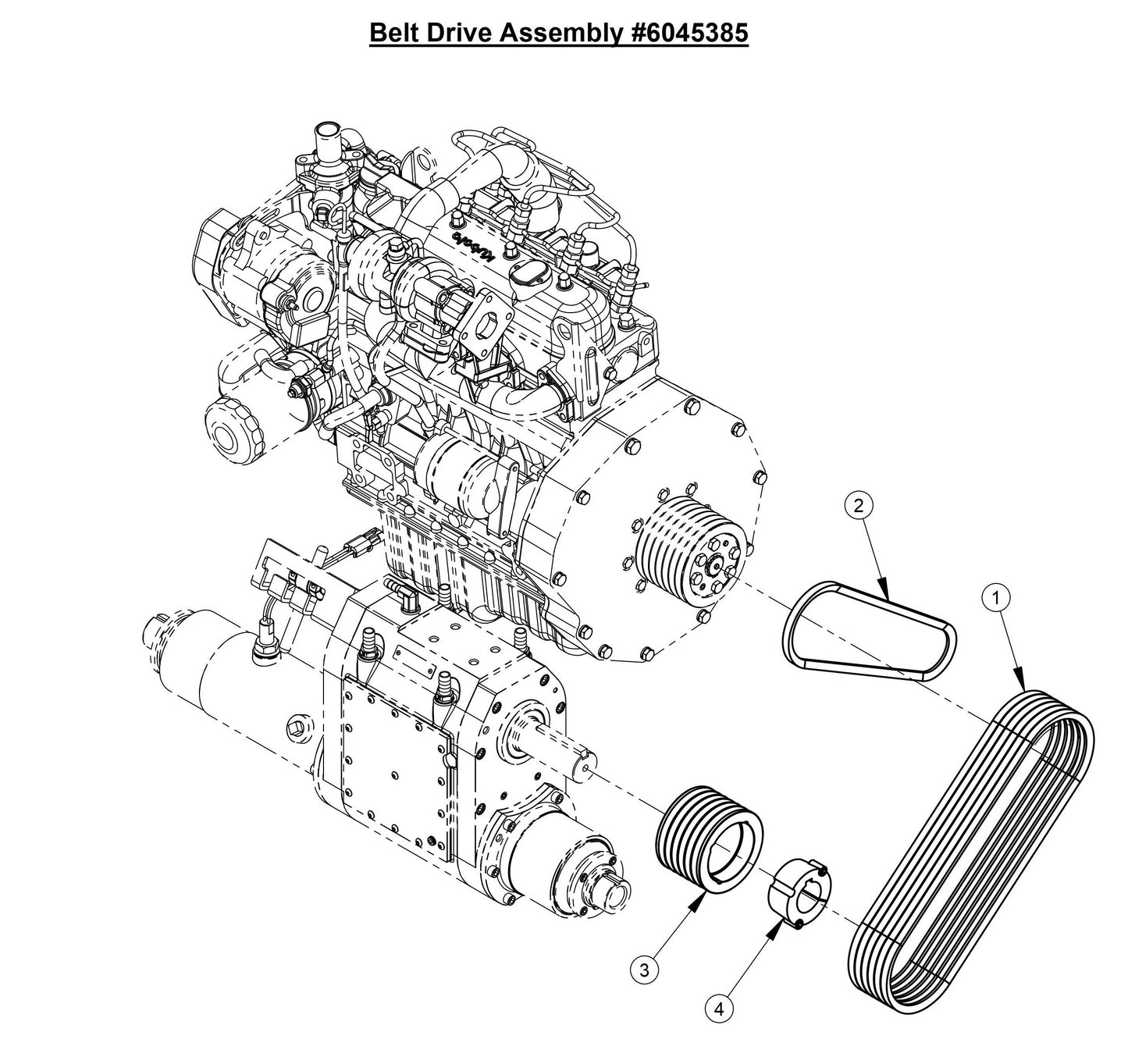 CC4144DXL-3 Belt Drive Assembly