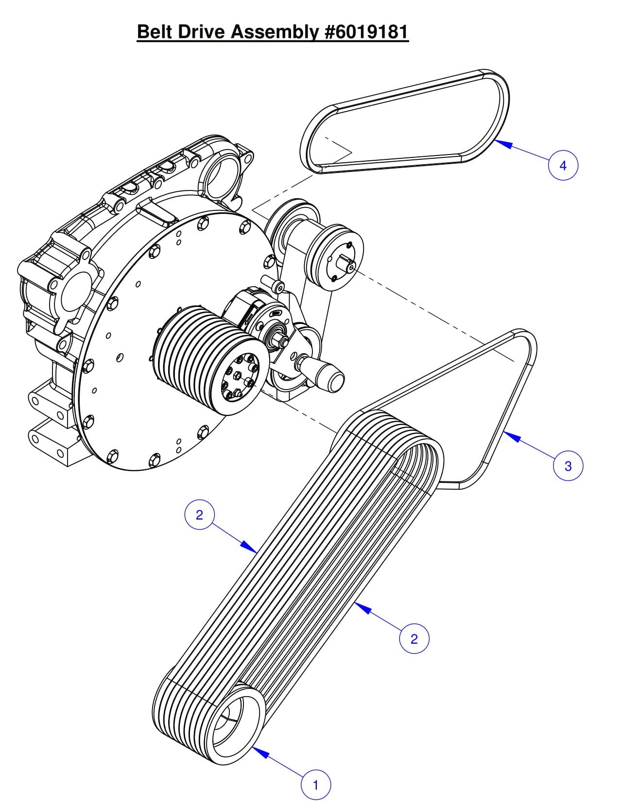 CC6561-3/6571-3 Belt Drive Assembly