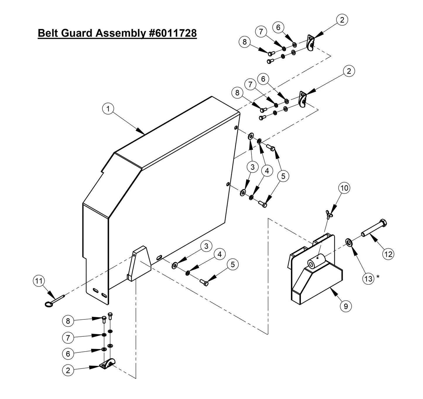 CC3535JBVP Belt Guard Assembly