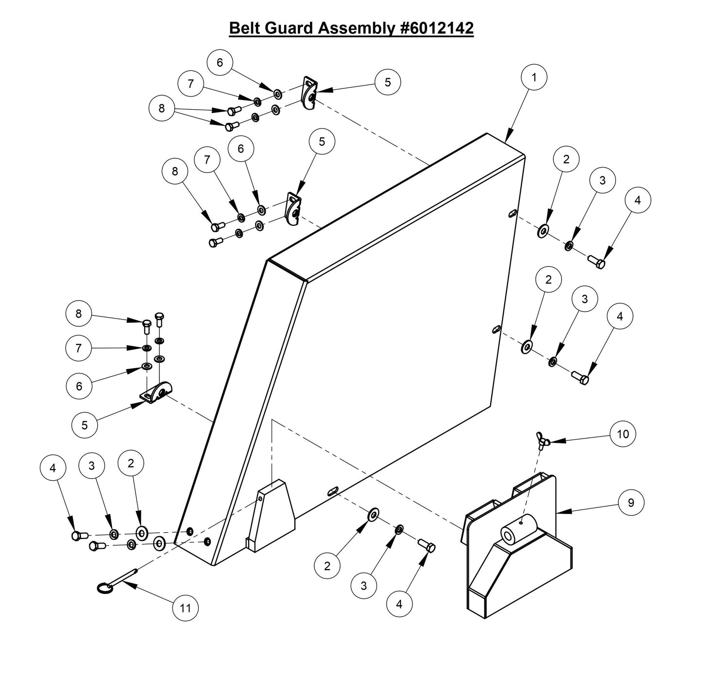 CC3700E Belt Guard Assembly
