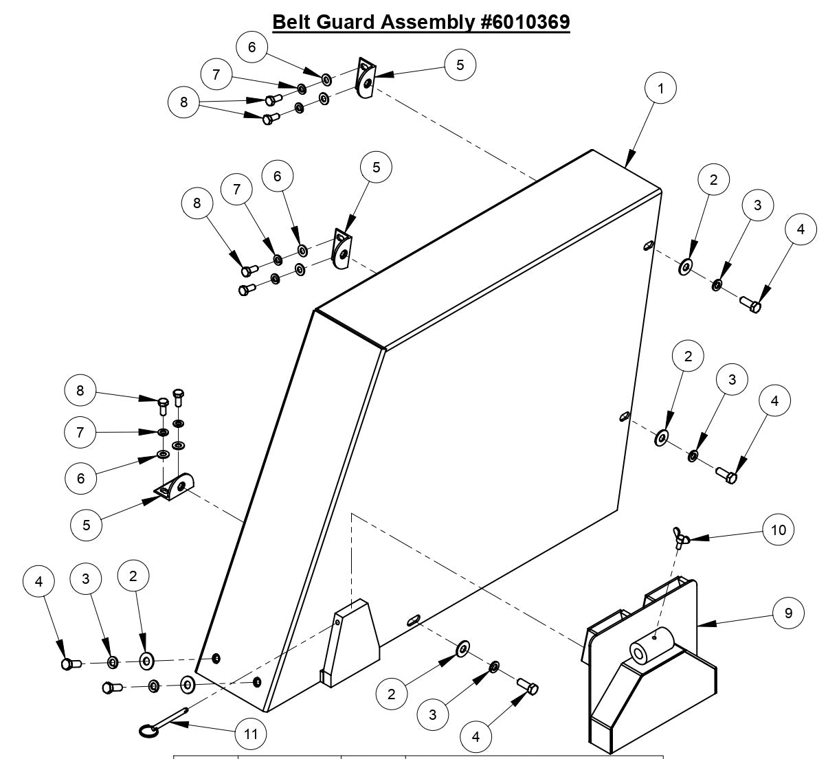 CC6540E Belt Guard Assembly