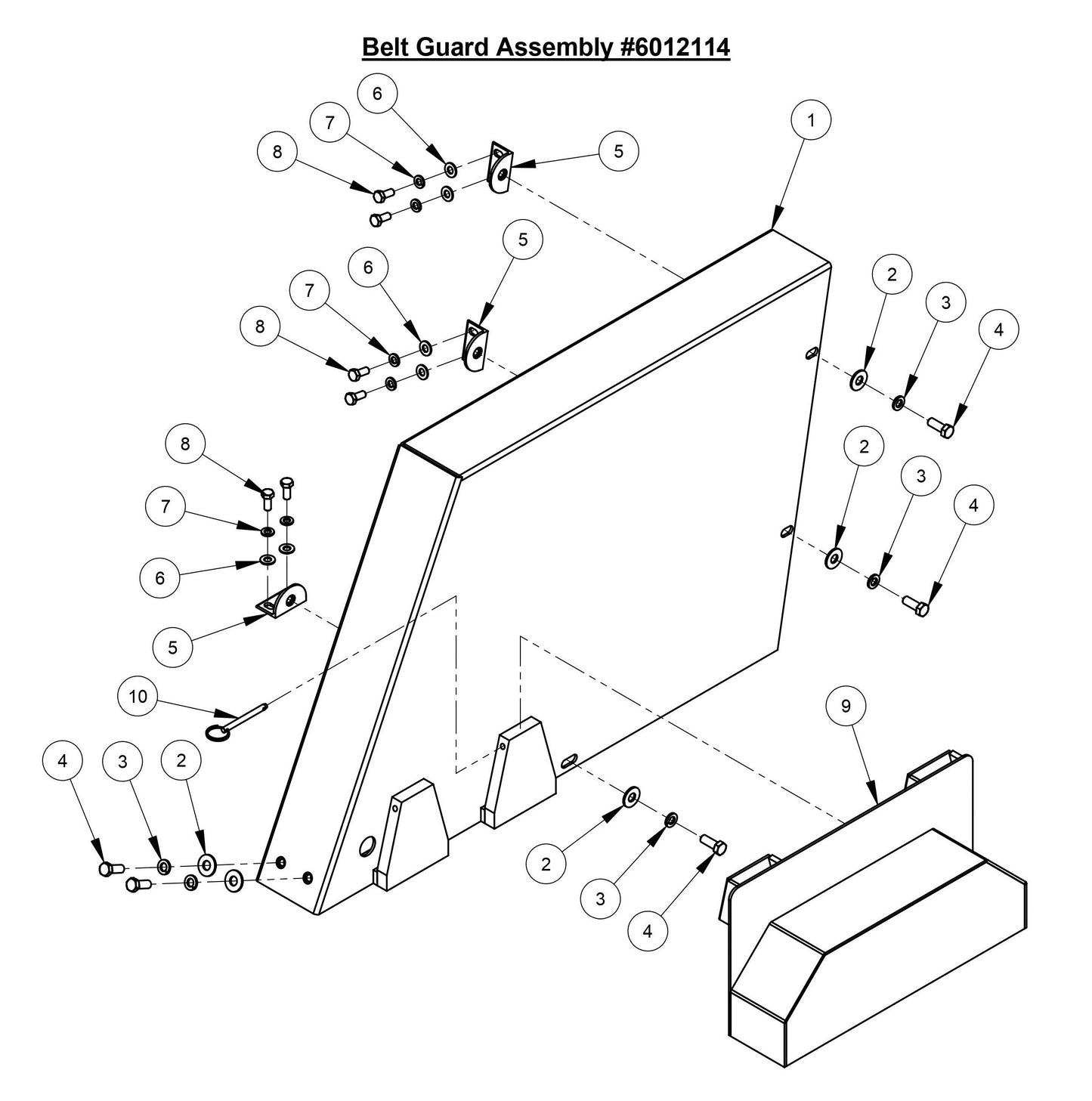 CC3700TE Belt Guard Assembly
