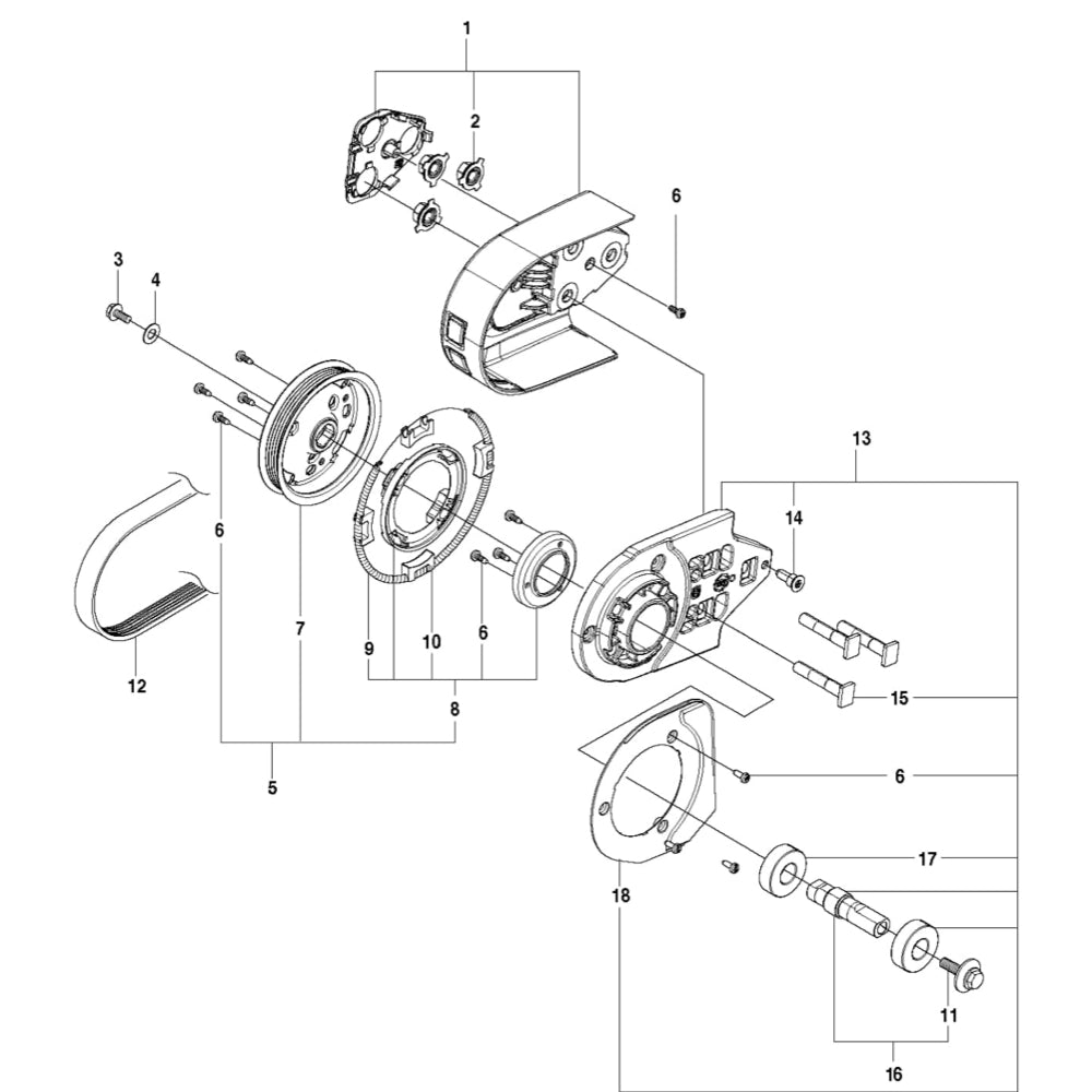 K770 Belt Guard And Pulley