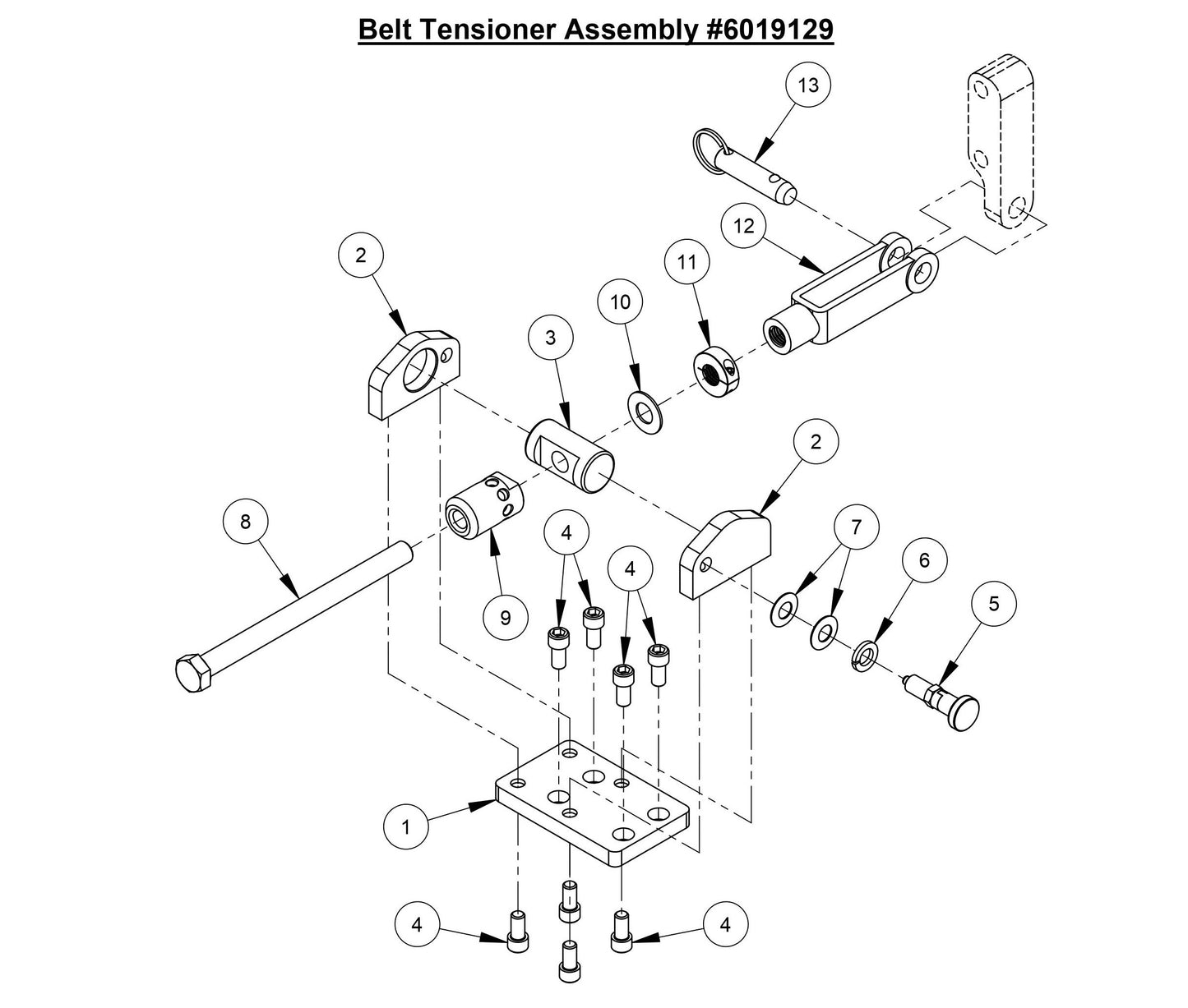 CC6566-3 Belt Tensioner Assembly