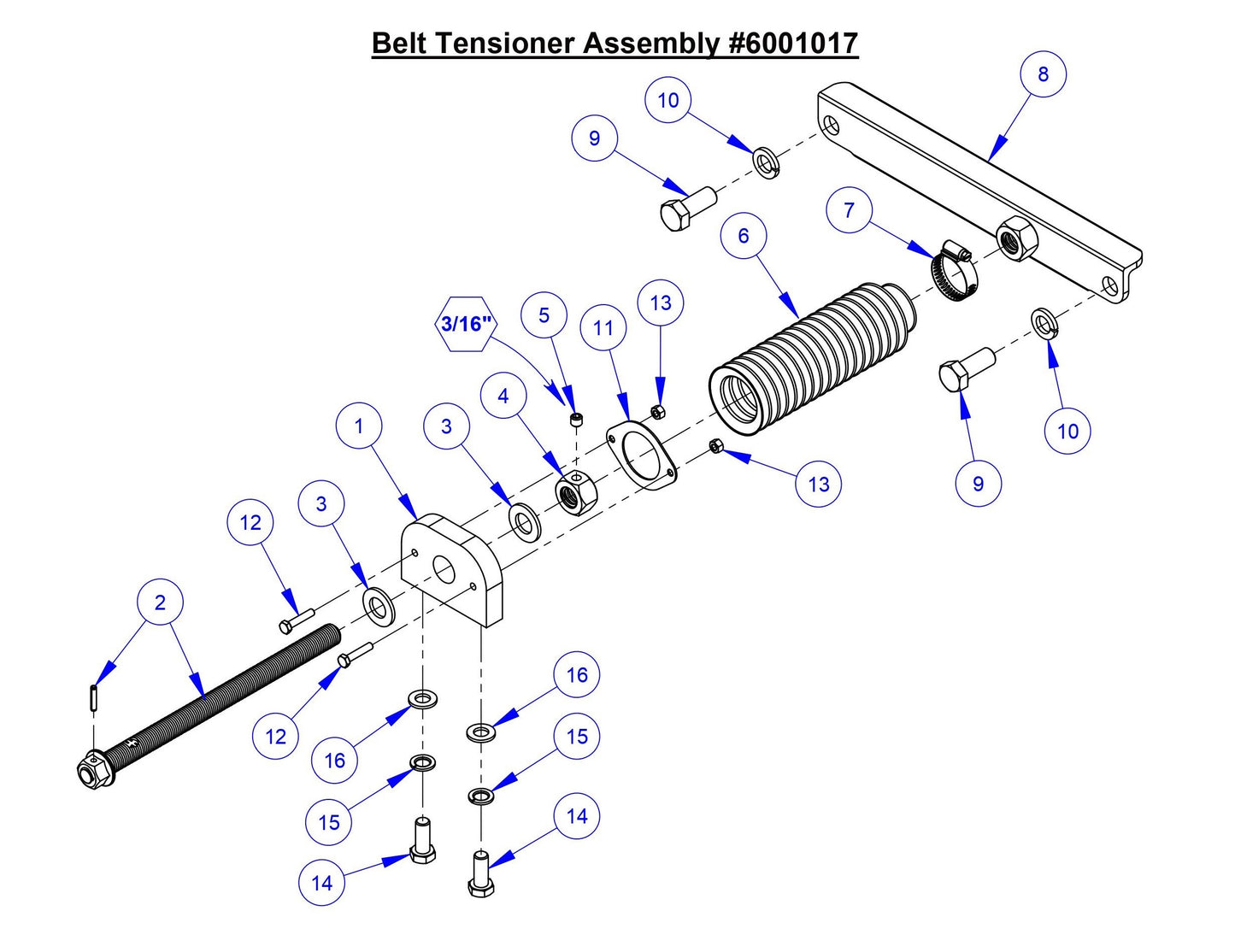 CC5049 Belt Tensioner Assembly