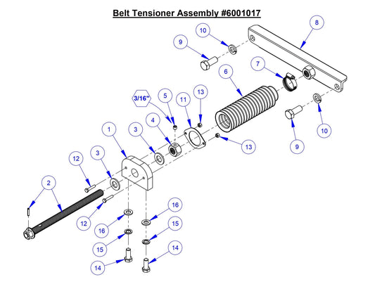 CC5049 Belt Tensioner Assembly