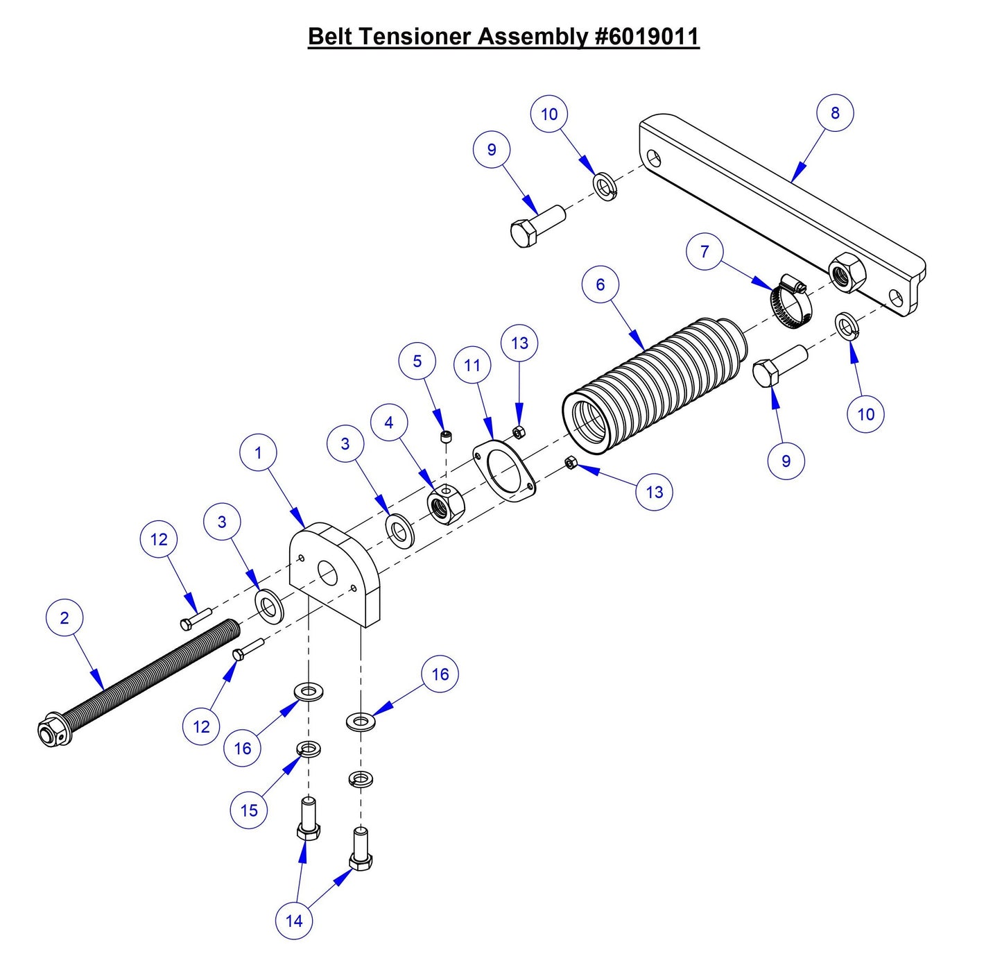 CC6566 Belt Tensioner Assembly