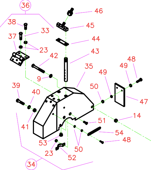 CC1100 Blade Guard Assembly