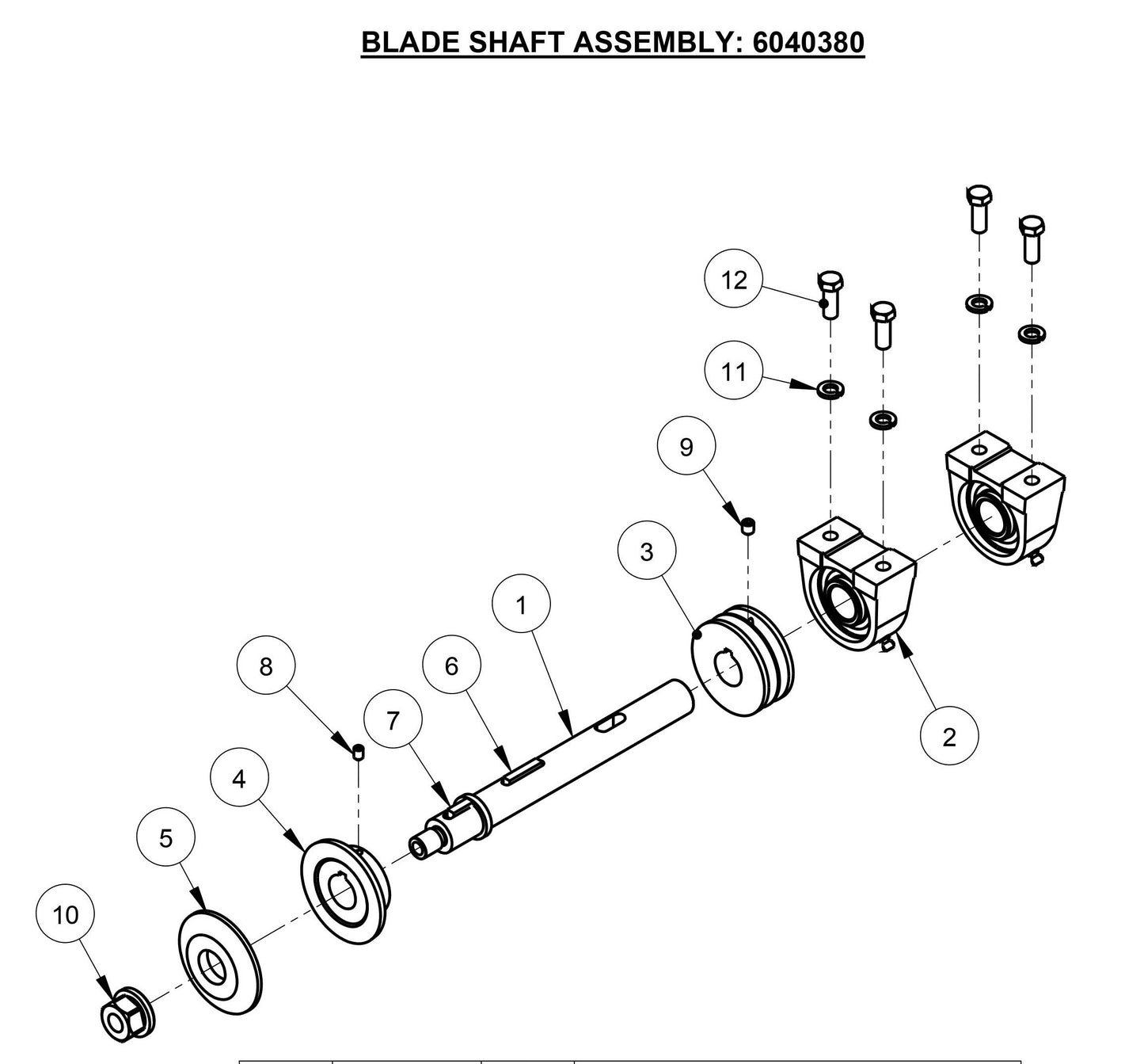 CC125XL-EE (Blade Shaft Assembly)