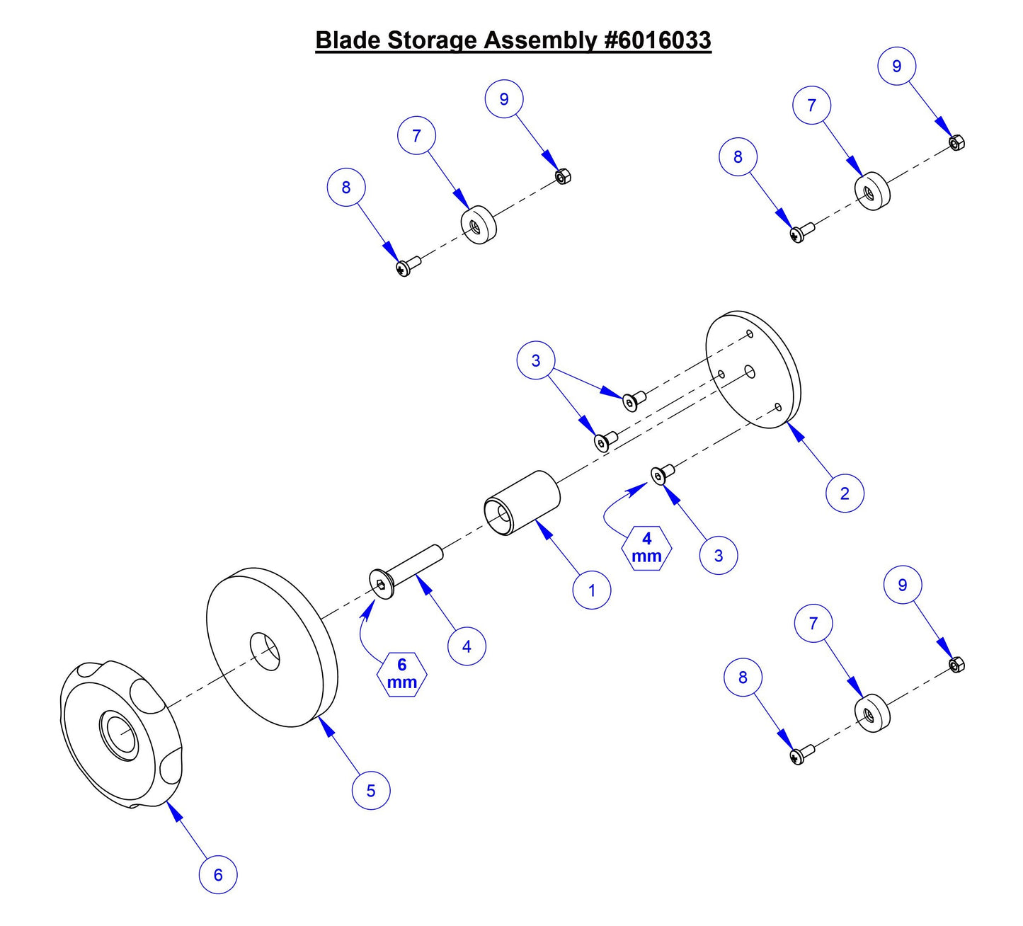 CC5049 Blade Storage Assembly