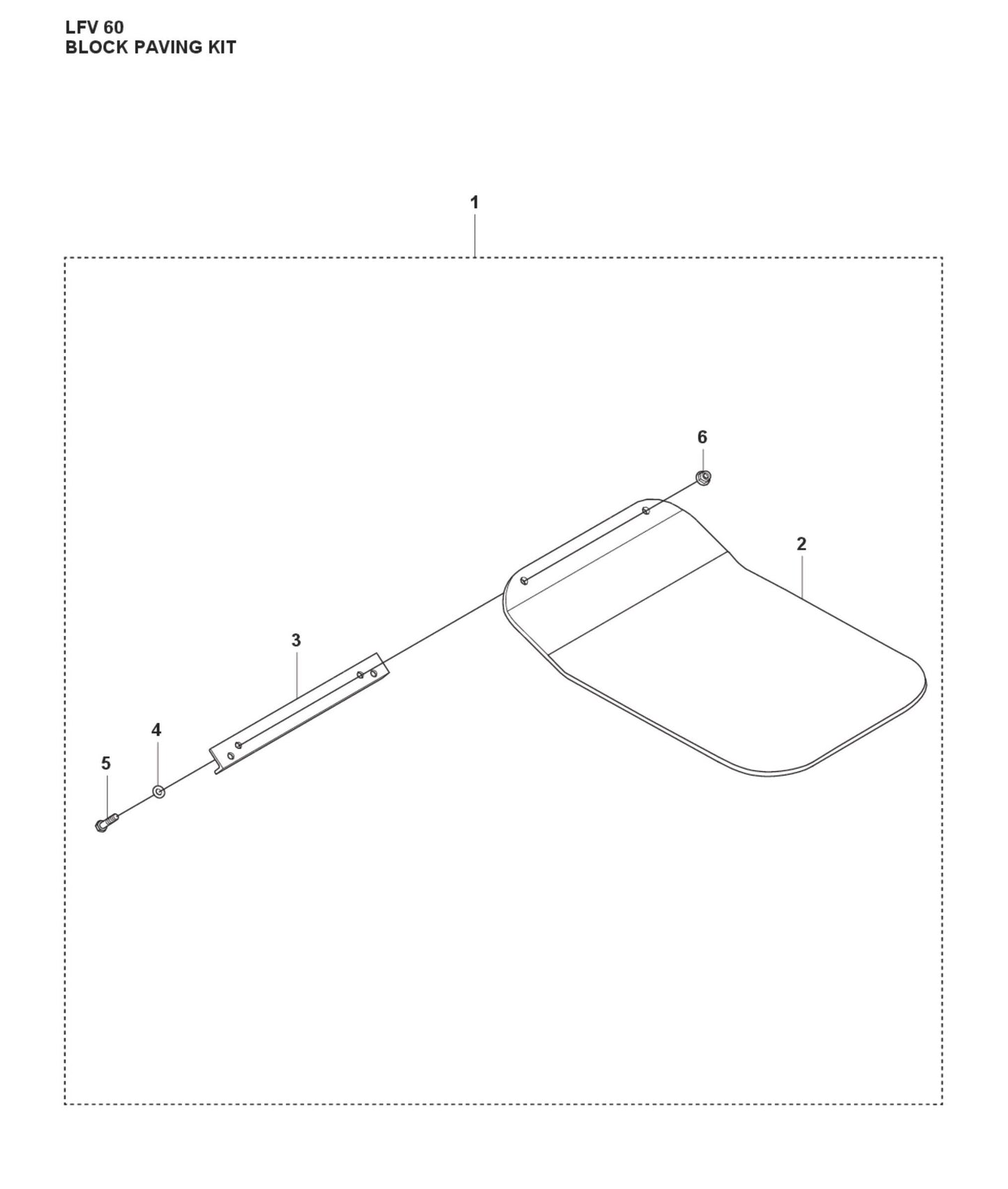 Block Paving Kit Parts For LFV 60 By Husqvarna