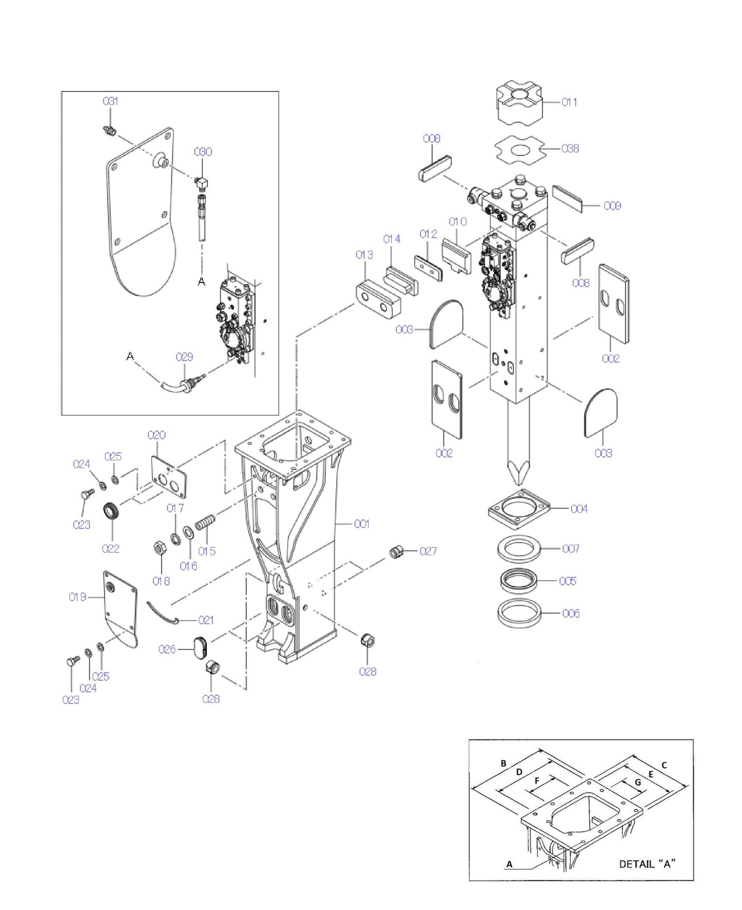 Box Mounting With Screw Type Adjusters Fig 1 Parts for Fx275 By Husqvarna