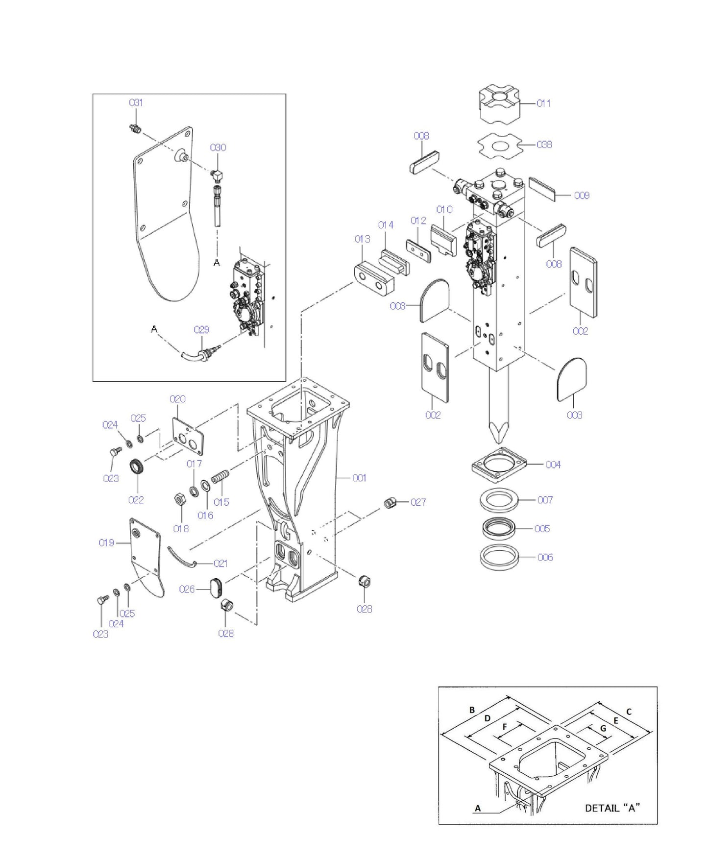 Box Mounting With Screw Type Adjusters Fig 2 Parts for Fx275 By Husqvarna