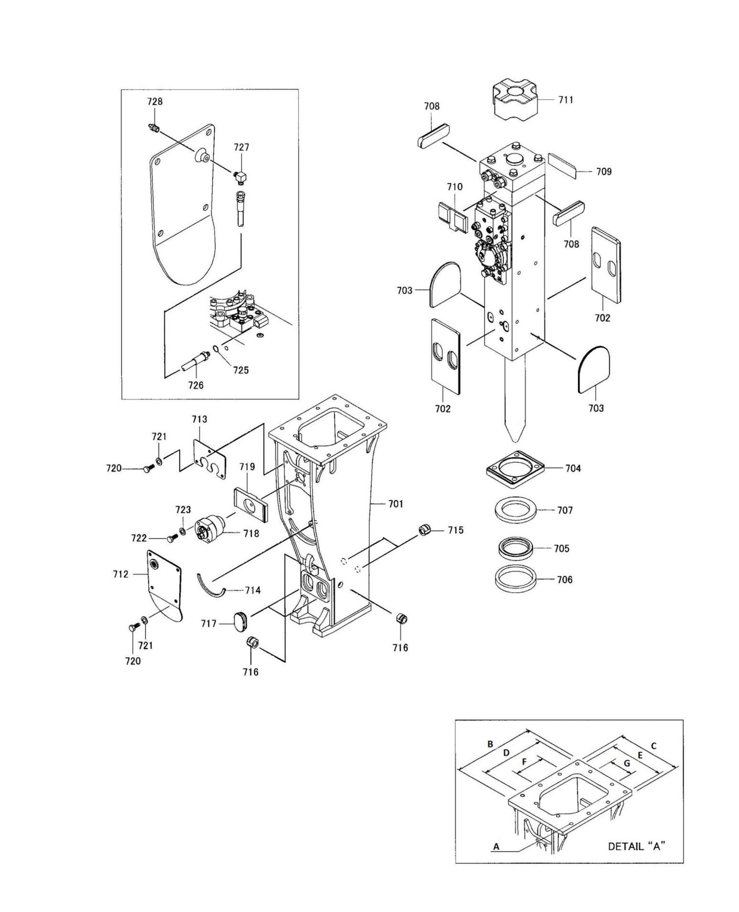 Box Mounting fig 1 Parts for Fx175 By Husqvarna