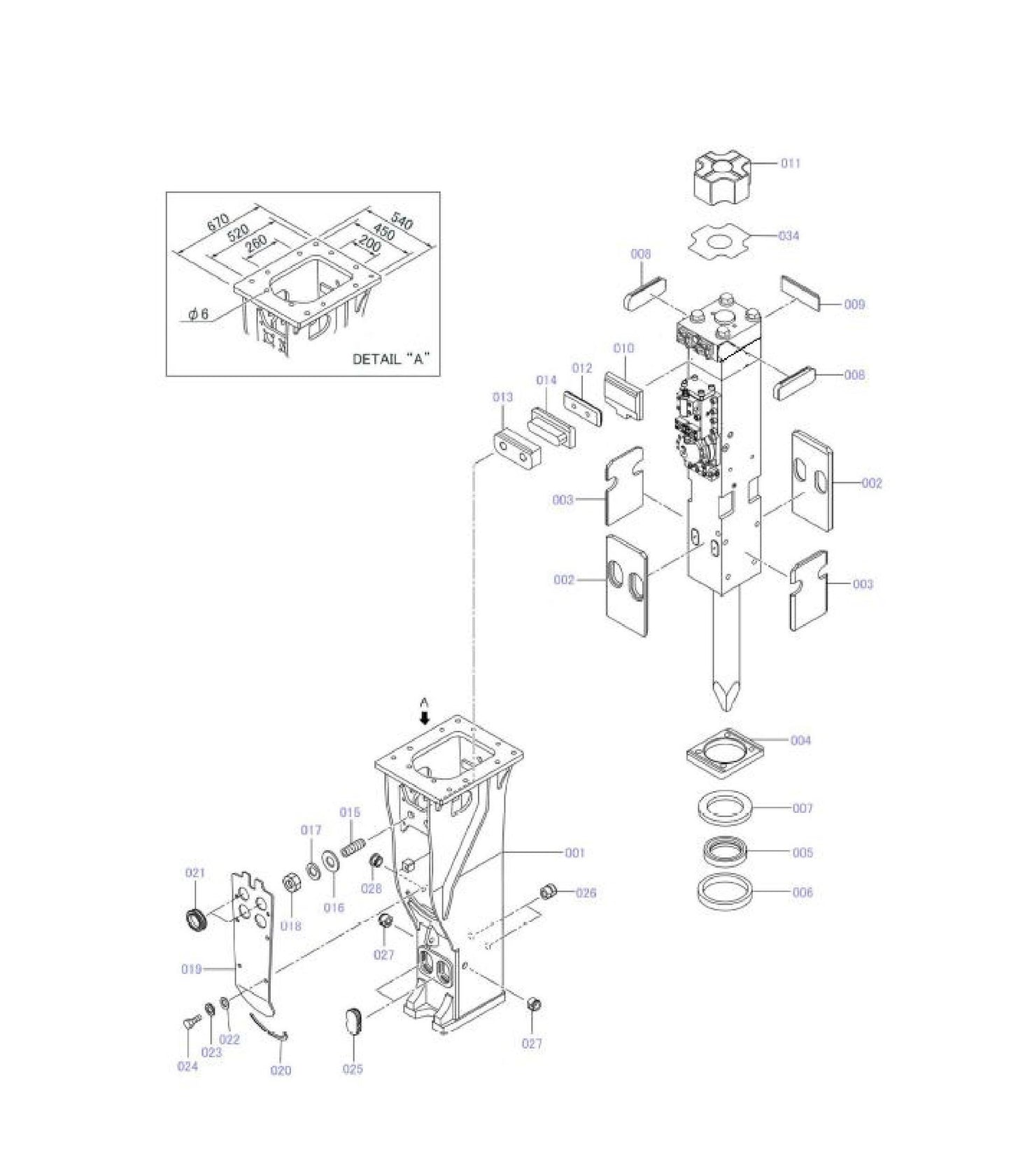 Box Mounting fig 2 Parts for Fx225 By Husqvarna