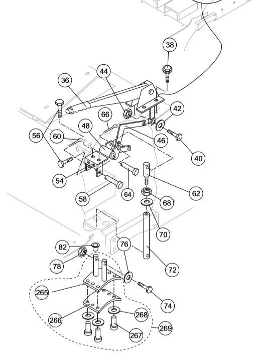 AR13HA-R RIDE-ON ROLLER — Brake Control Assy. Parts By Multiquip