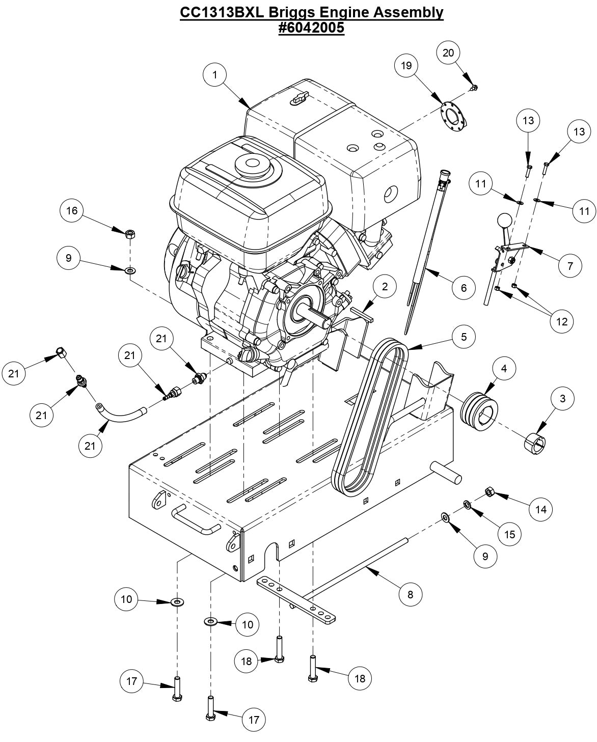 CC1313 BXL Briggs Engine Assembly