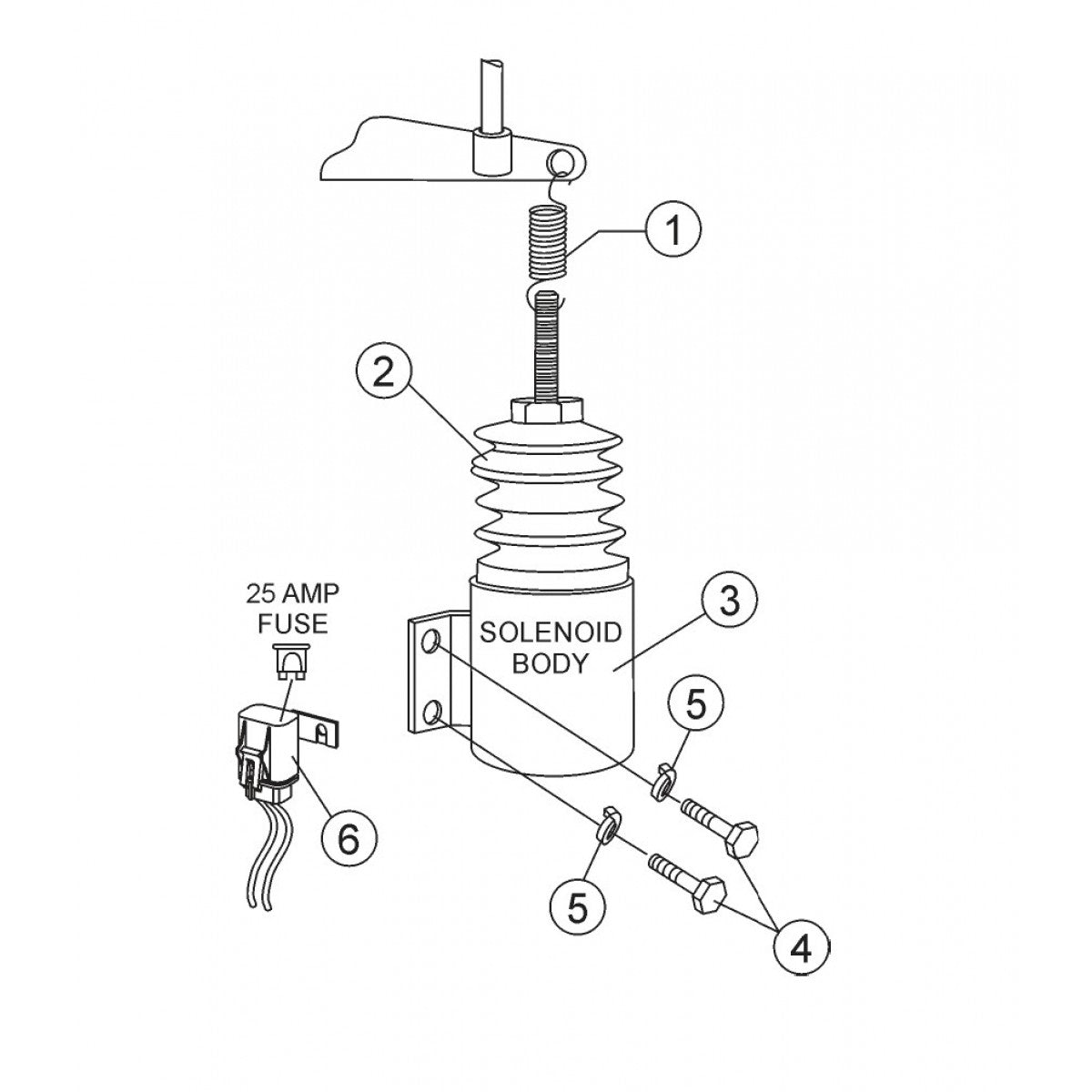 C30HDN Pump Solenoid And Fuse Holder Assembly Parts By Multiquip