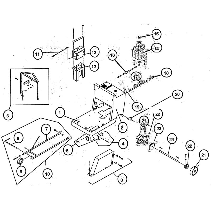C35B Main Frame Group Parts By Norton Clippers