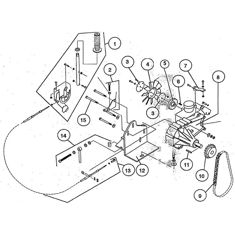 C35B Transmission And Control Group Parts By Norton Clippers