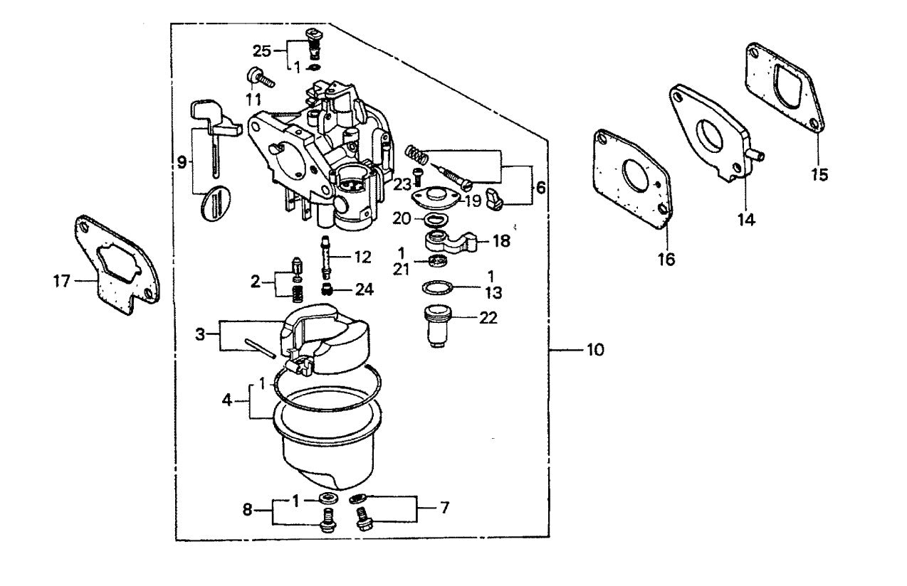 C42H Carburetor Assembly. Parts by Multiquip Whiteman