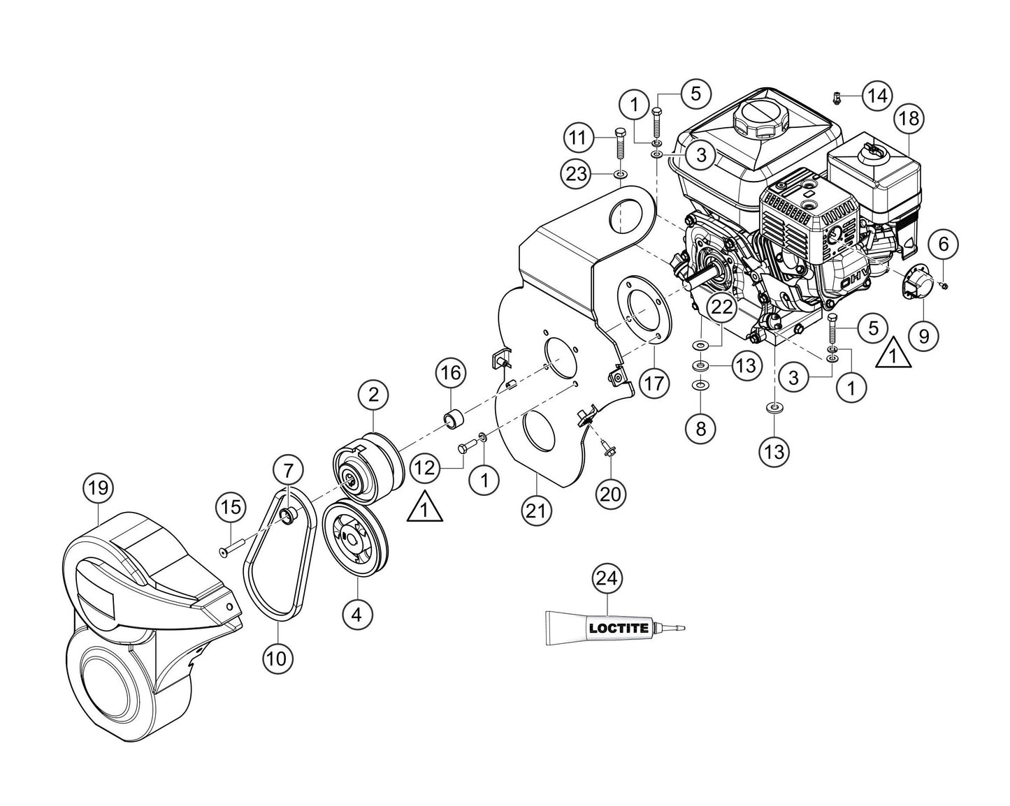 CA4HC Engine Assembly (S/N RC0158422 AND ABOVE) Parts