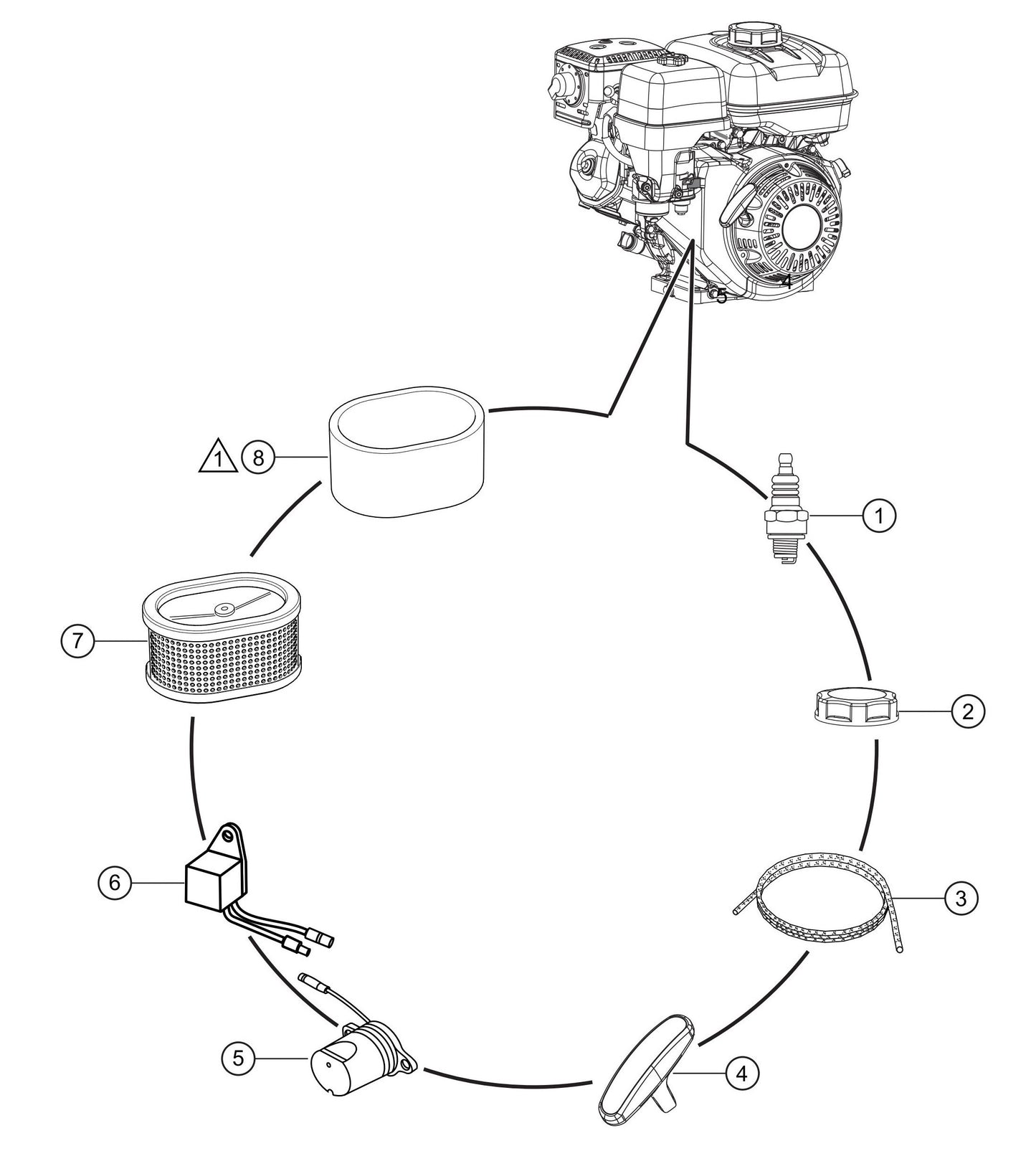 CA4HC Engine Service Assembly Parts