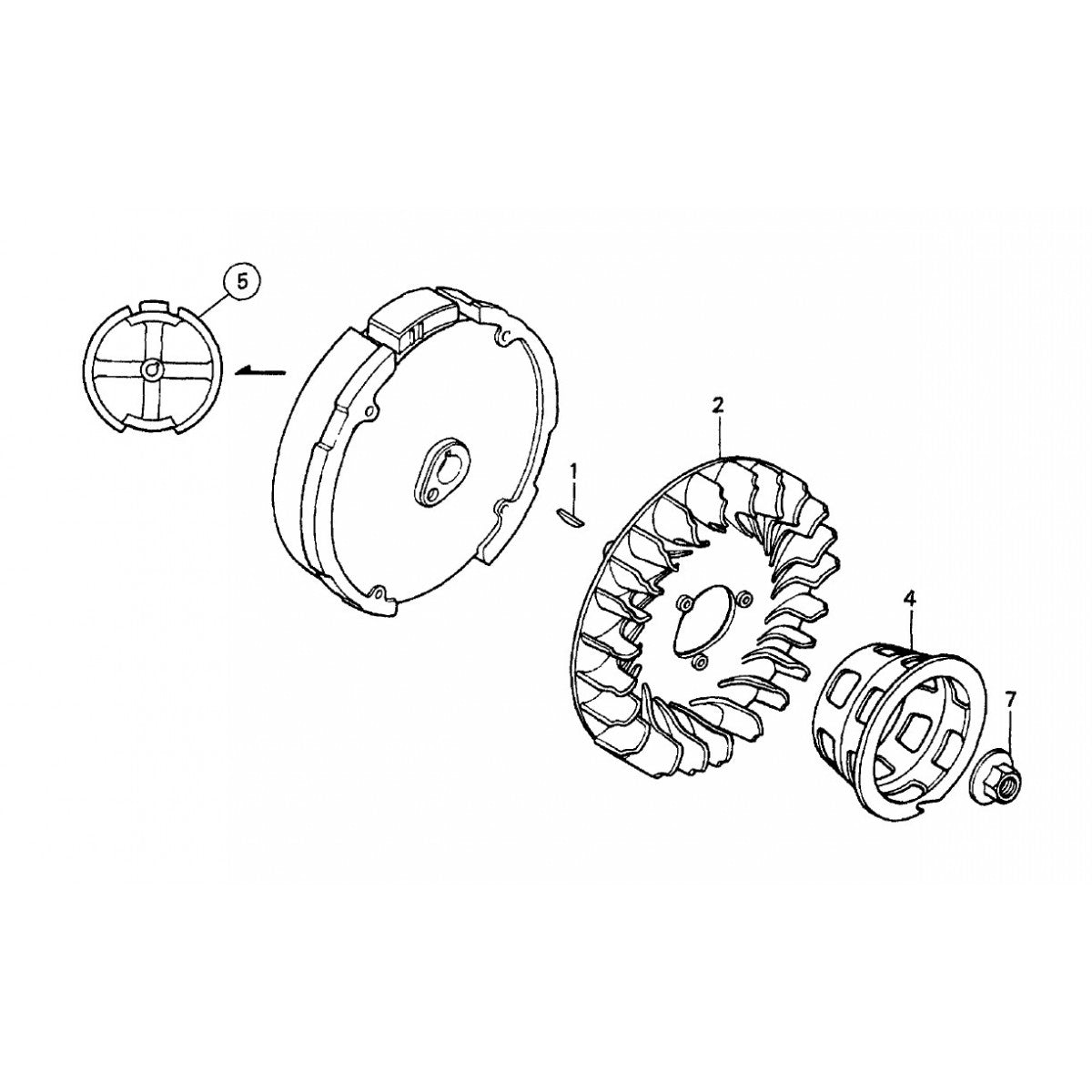 CA4HC HONDA GX120UTQX2 ENGINE — Flywheel Assembly Parts by Multiquip Whiteman