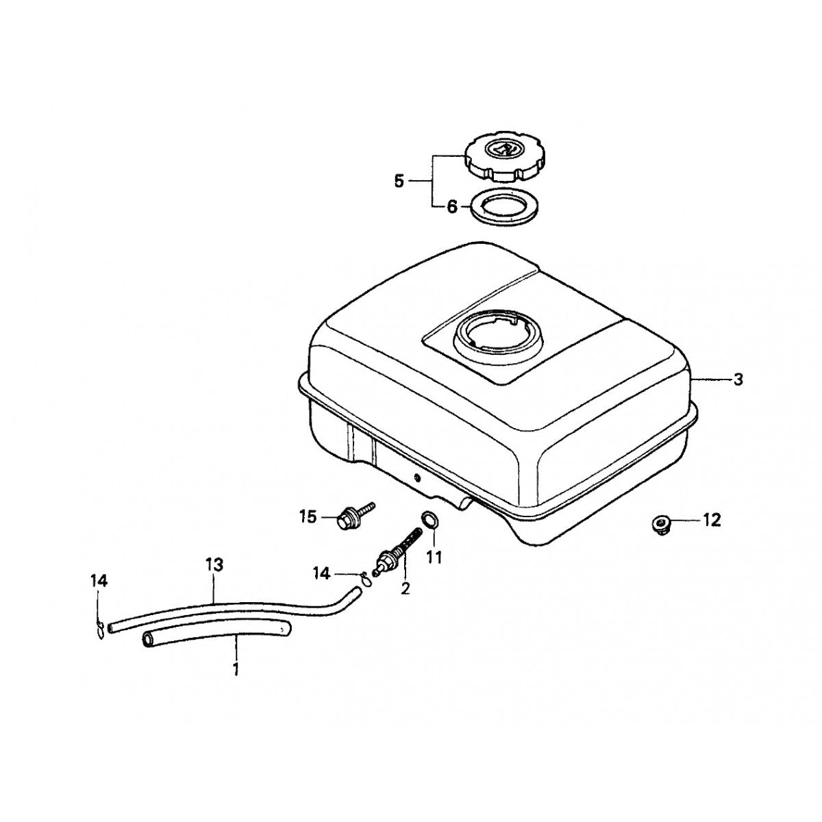 CA4HC HONDA GX120UTQX2 ENGINE — Fuel Tank Assembly Parts by Multiquip Whiteman