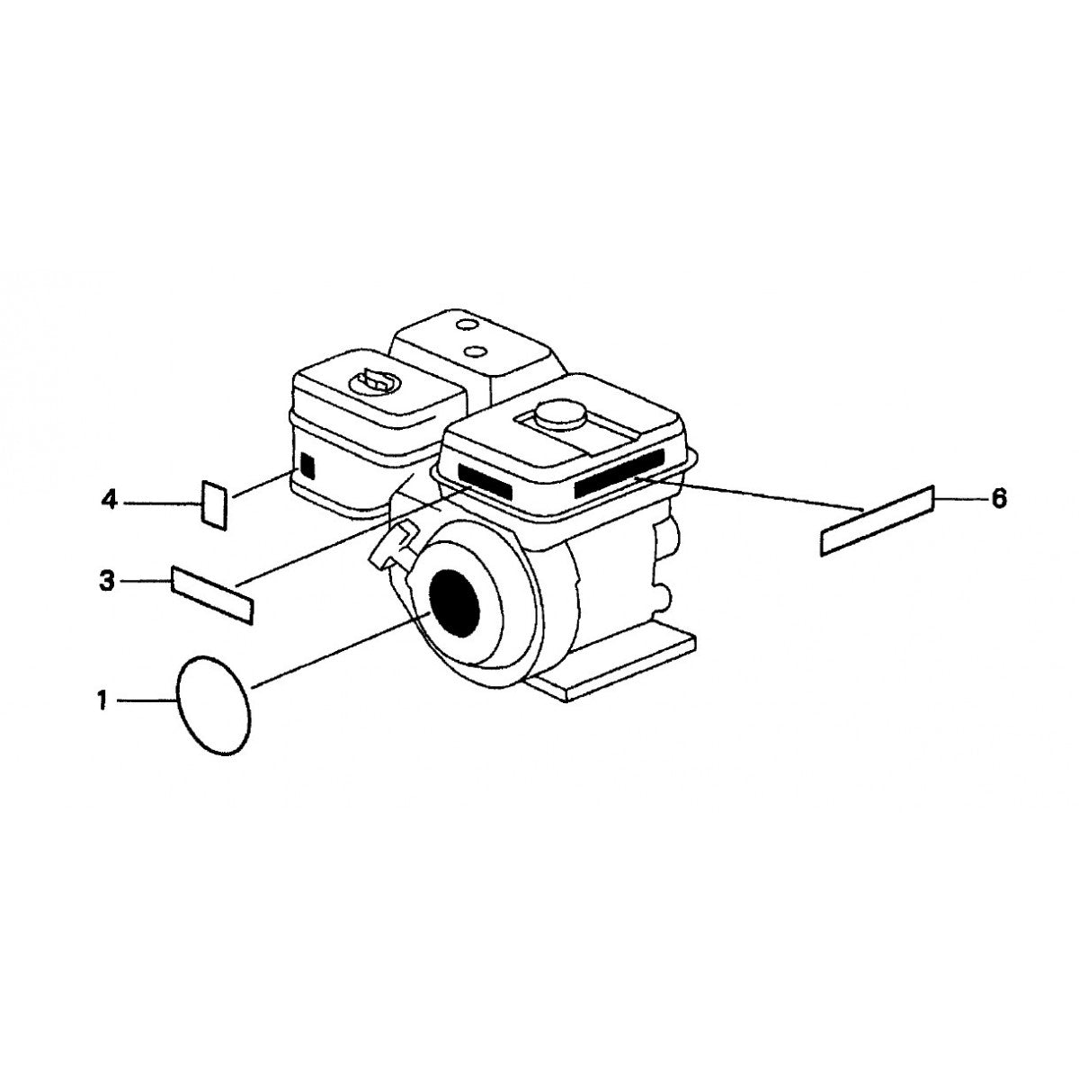 CA4HC HONDA GX120UTQX2 ENGINE — Labels Assembly Parts by Multiquip Whiteman