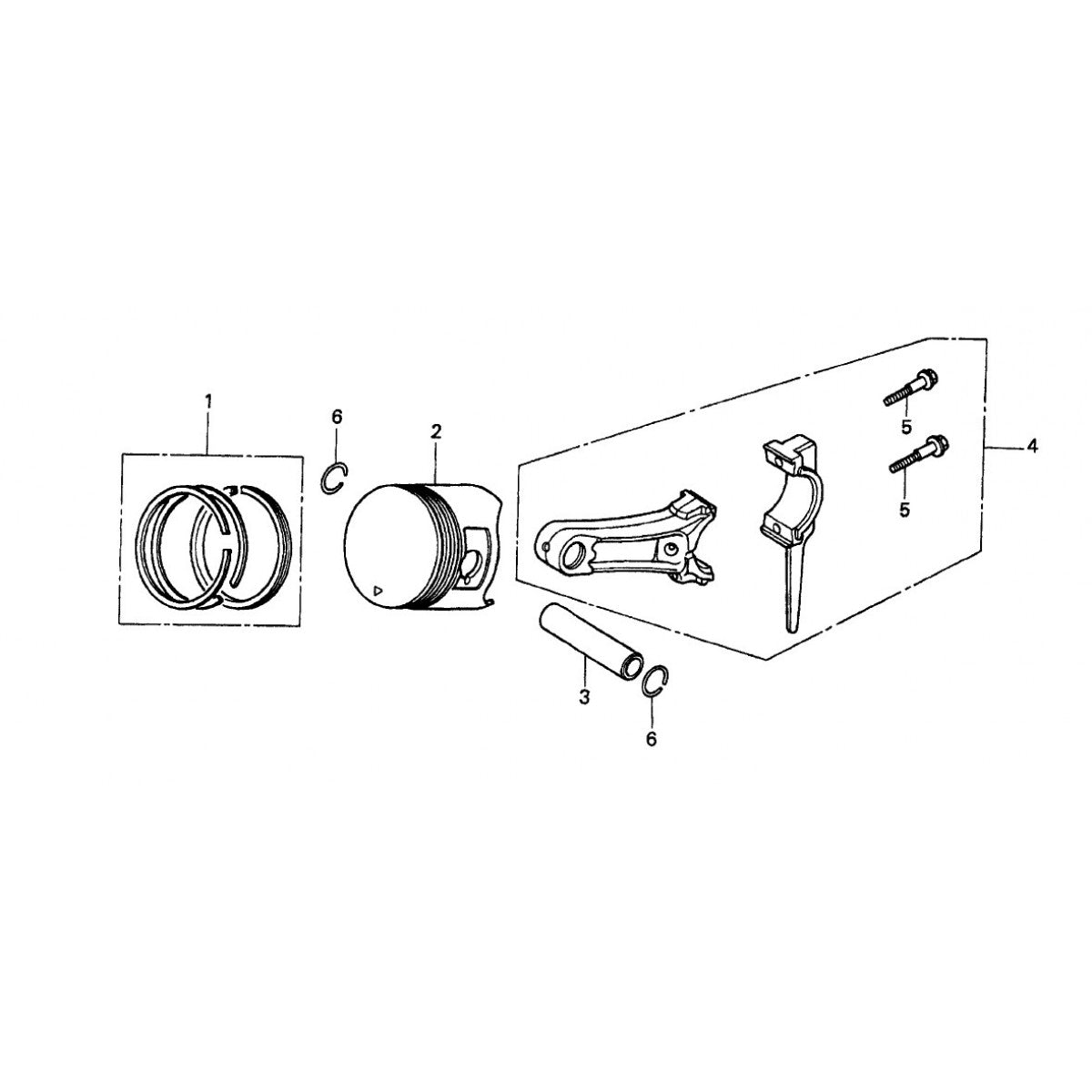 CA4HC HONDA GX120UTQX2 ENGINE — Piston Assembly Parts by Multiquip Whiteman