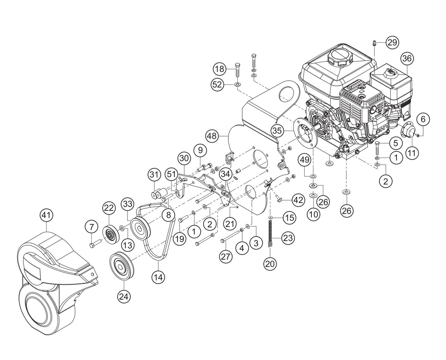 CA4HM Engine Assembly (S/N RC0158422 AND ABOVE) Parts