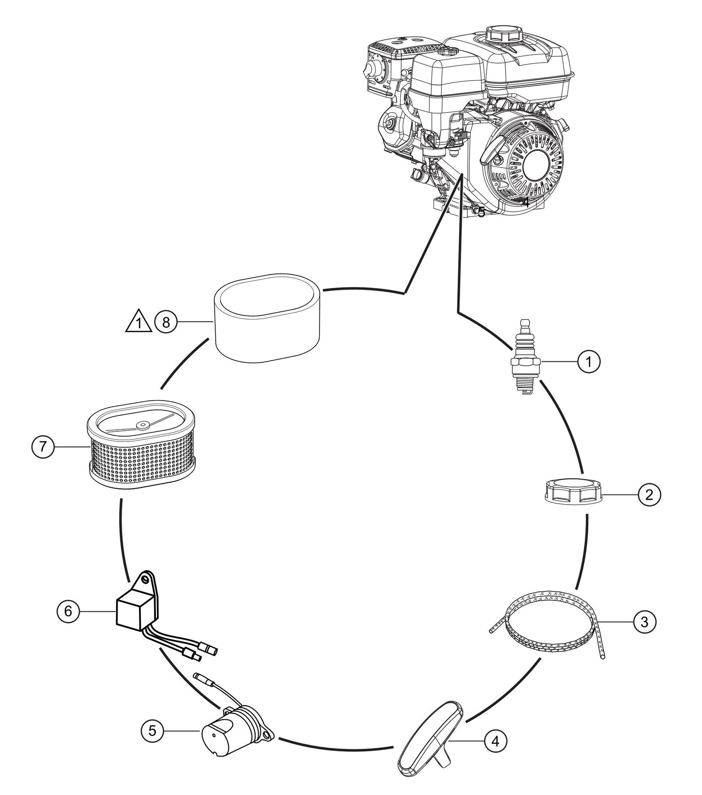 CA4HM Engine Service Assembly Parts