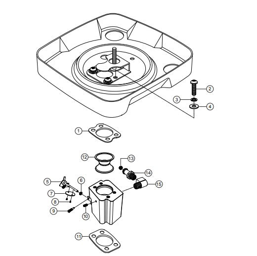 WBH-21EFP Carburetor Assembly Parts by MUltiquip Whiteman