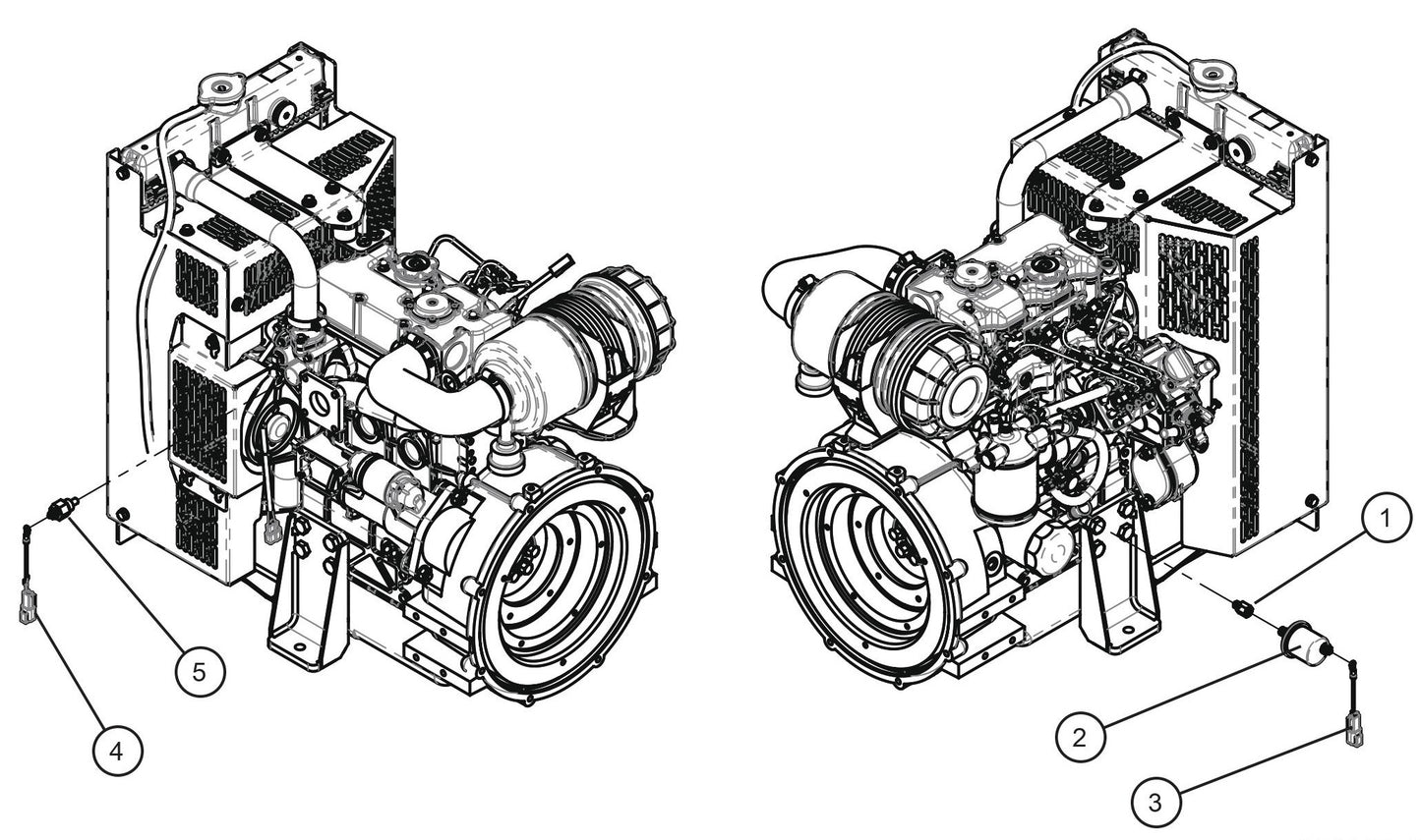 CE V-Series Night Lite Pro II CAT LSC Sending Unit Parts By Allmand