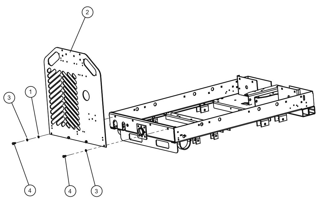 V Series Night-Lite Pro II CAT Rear Panel Parts By Allmand