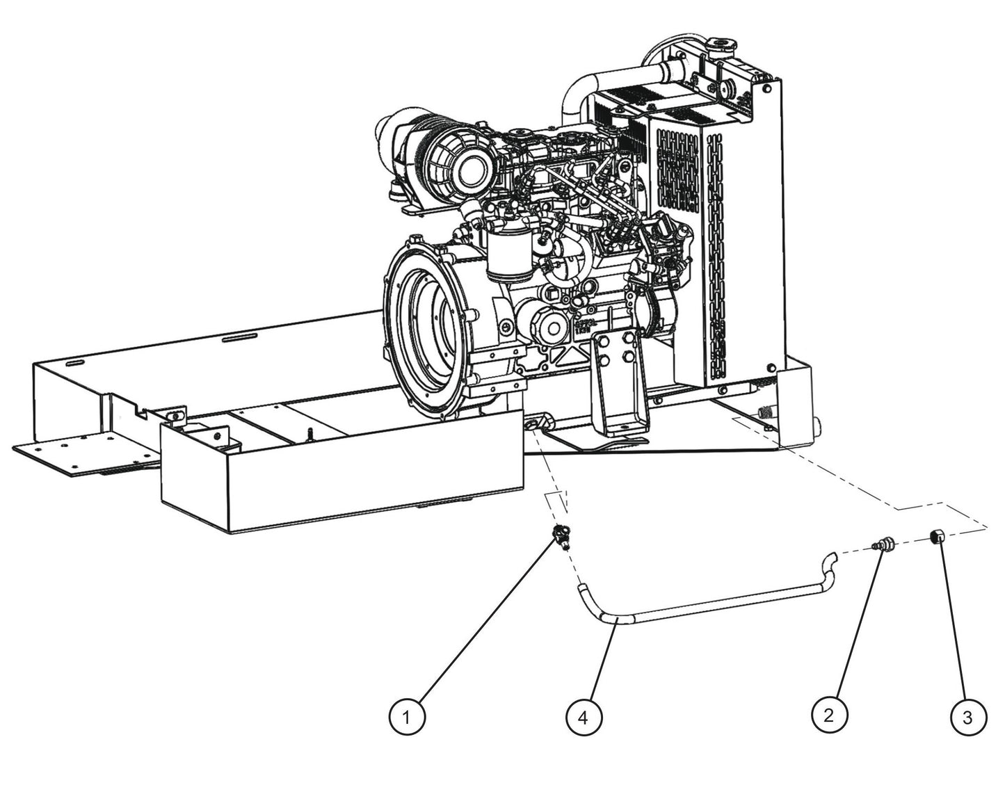 CE V-Series Night Lite Pro II CAT Remote Oil Drain Parts By Allmand