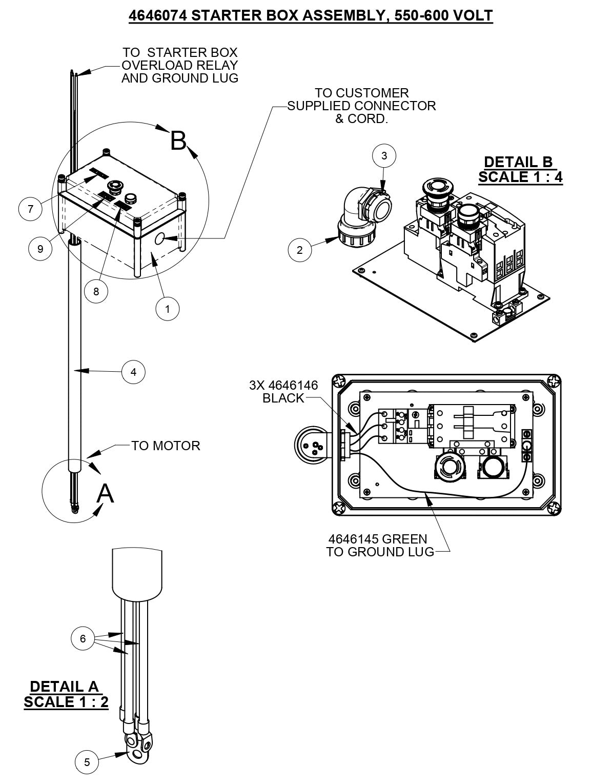 CB15 Starter Box Assembly 550-600 volt