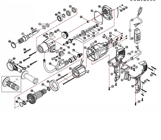 CB515 Core Drill Motor Parts