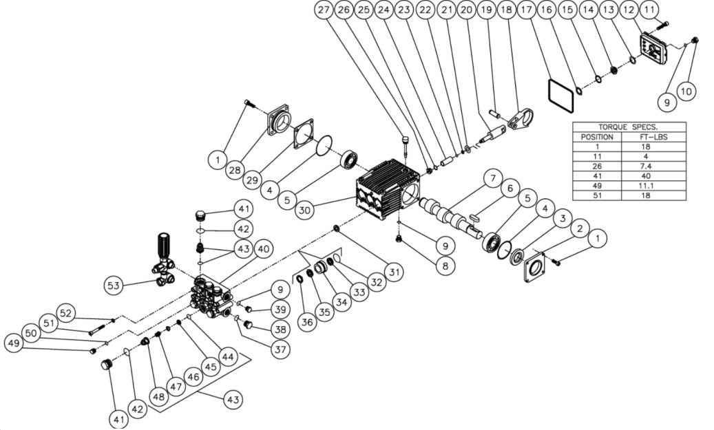 CBA-4004-0MHB, CBA-4004-0MRB, JCW-4003-0MHB, JCW-4004-0MVB, JCW-4004-1MHB Pump Assembly Parts by Mi-T-M