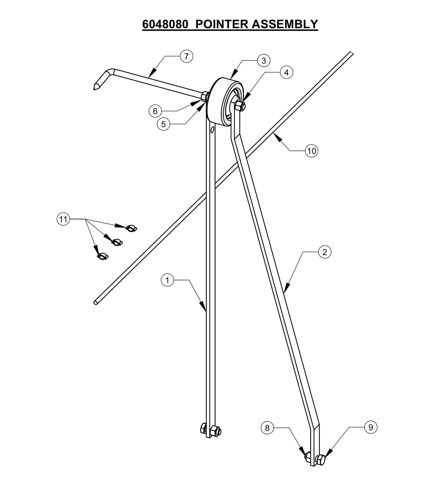 CC1300XL Pointer Assembly parts