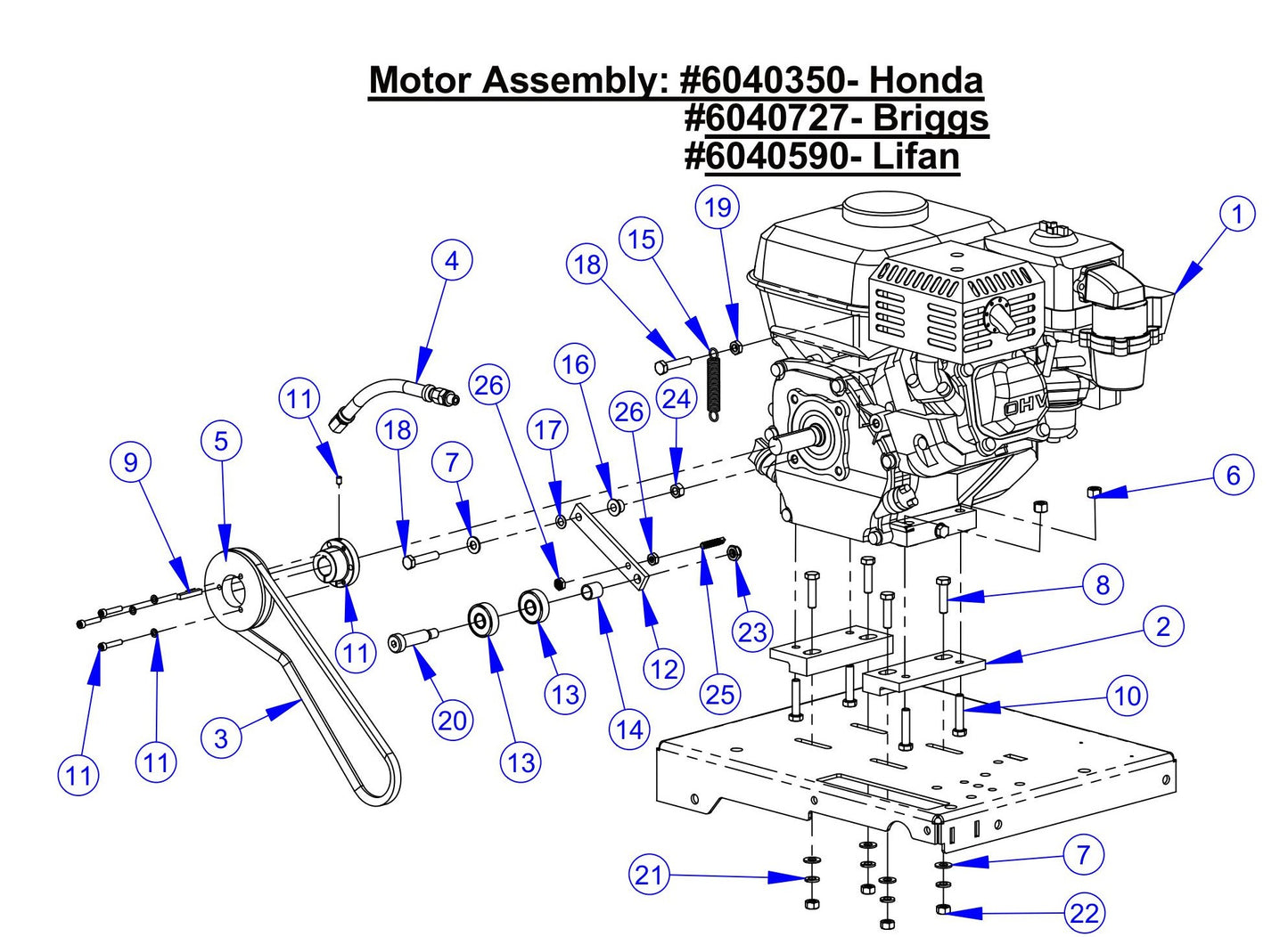 CC150XL-EE Motor Assembly
