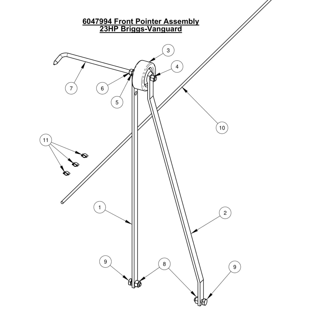 CC1800XL Front Pointer Assembly 23 HP Briggs Vanguard