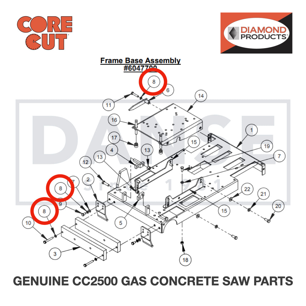 Lock Washer, M10 Split 2900321 for CC2500 Saw by Core Cut Diamond Products