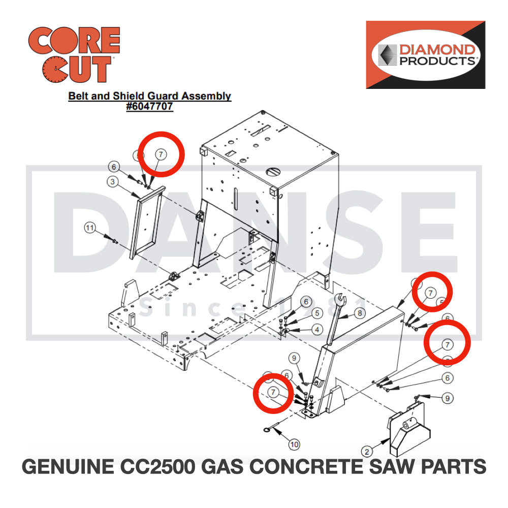 Flat Washer, 5/16" SAE 2900022 for CC2500 Saw by Core Cut Diamond Products