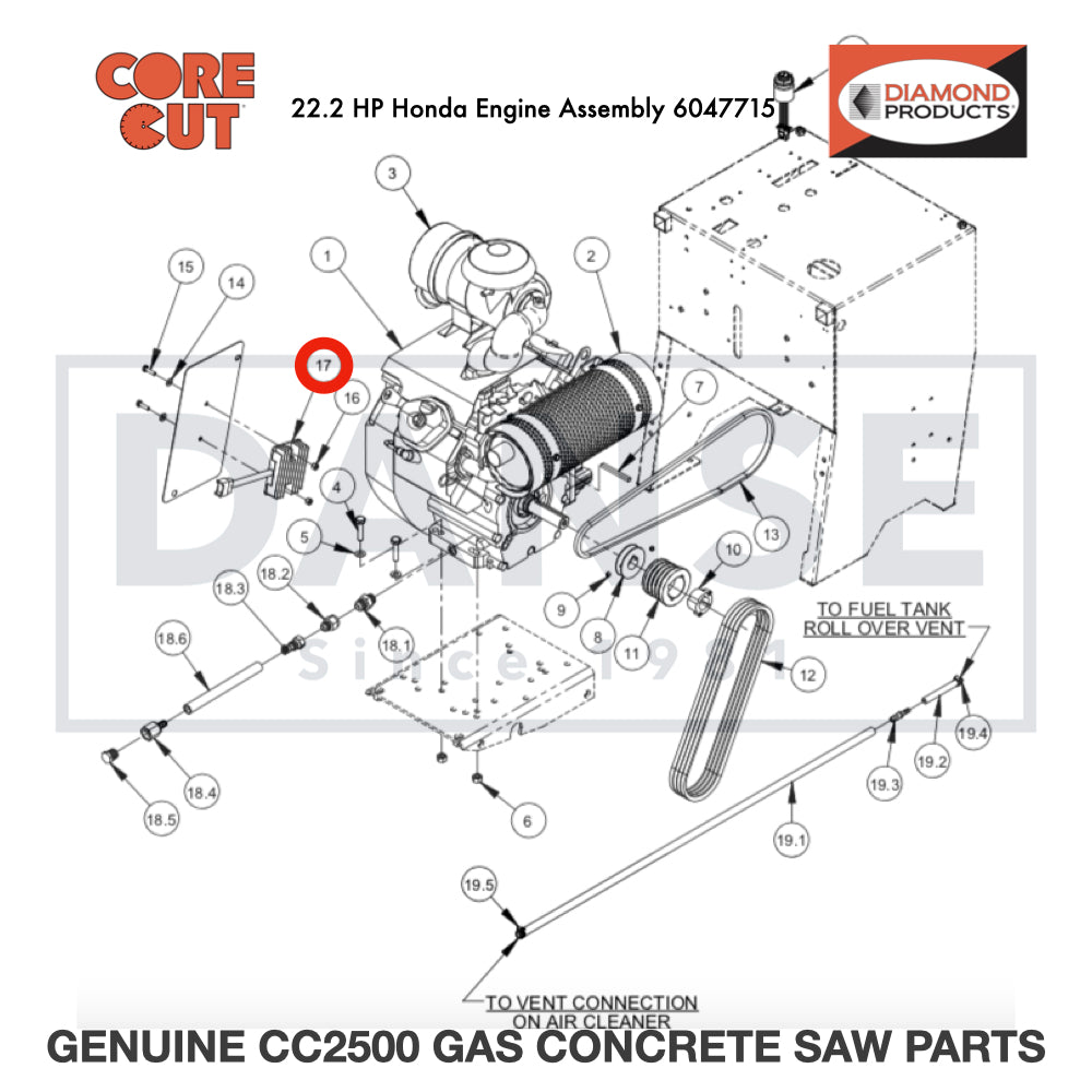 Rectifier Assembly 2701670 for CC2500 Saw by Core Cut Diamond Products