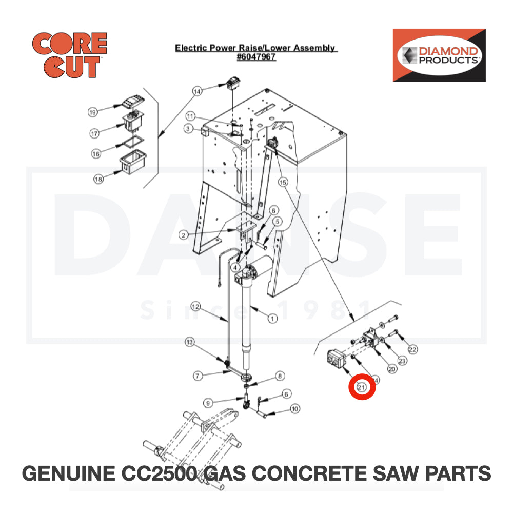 Circuit Breaker Boot 2800364 for CC2500 Saw by Core Cut Diamond Products